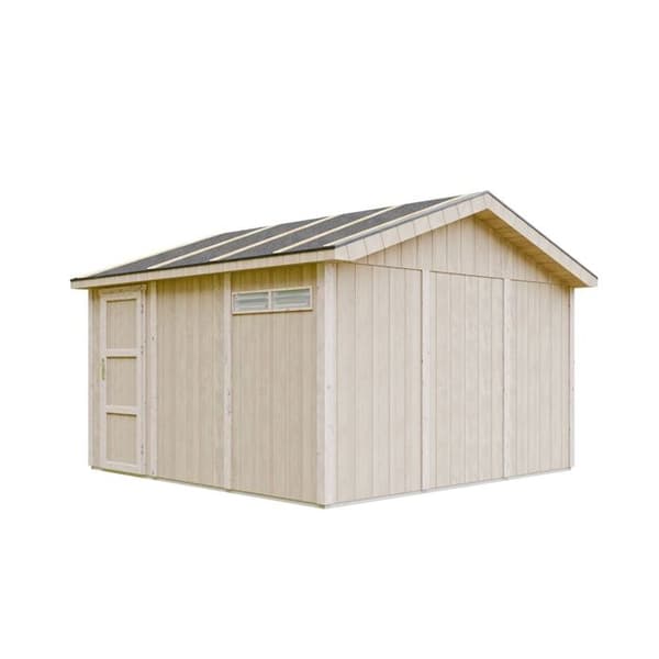 Garage - Timbela - M990B - 13 m² - LP SmartSide-paneler - Elektriska rullgardiner