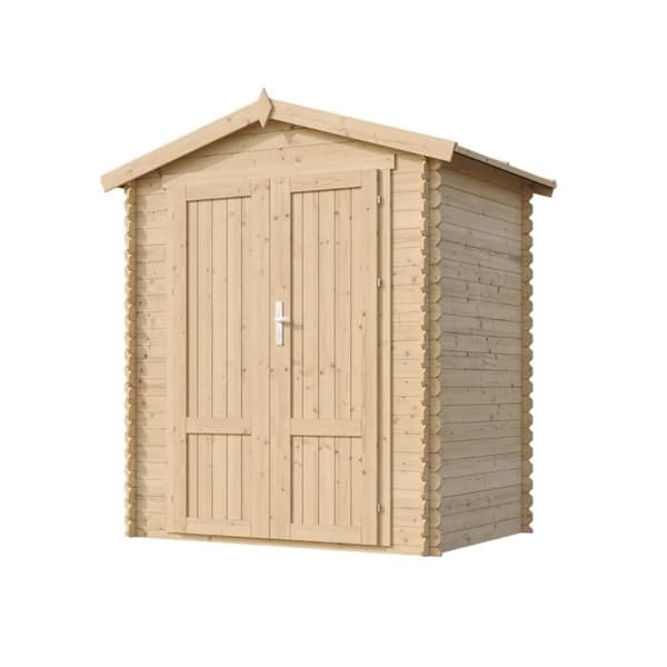 TIMBELA M367F1+M367G Trädgårdsskjul i trä 1,98 m²