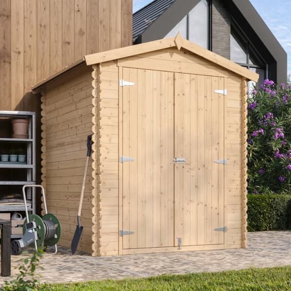 Trädgårdsskjul i trä 2,82 m² – TIMBELA M320C1+M320G