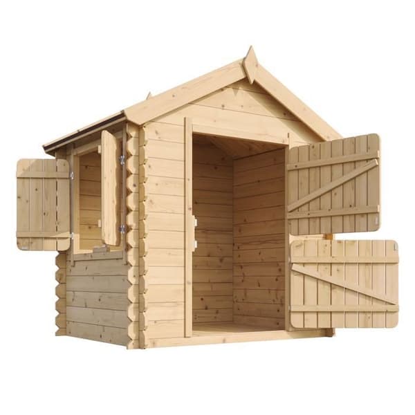 Trähus för barn - TIMBELA M516 - Med golv - 1,1 m2