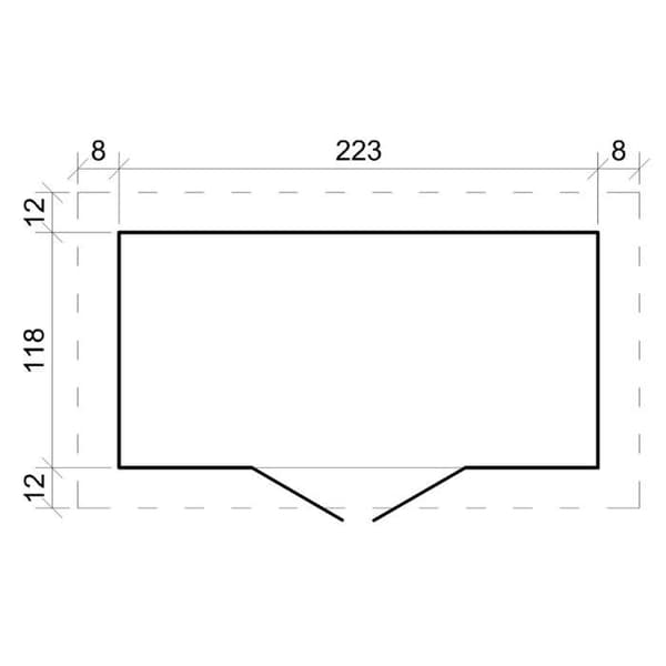 Trädgårdsskjul i trä 2,63 m² – TIMBELA M310C1