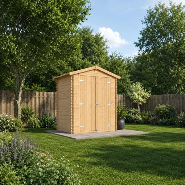 TIMBELA M367C1 Trädgårdsskjul i trä 1,98 m²