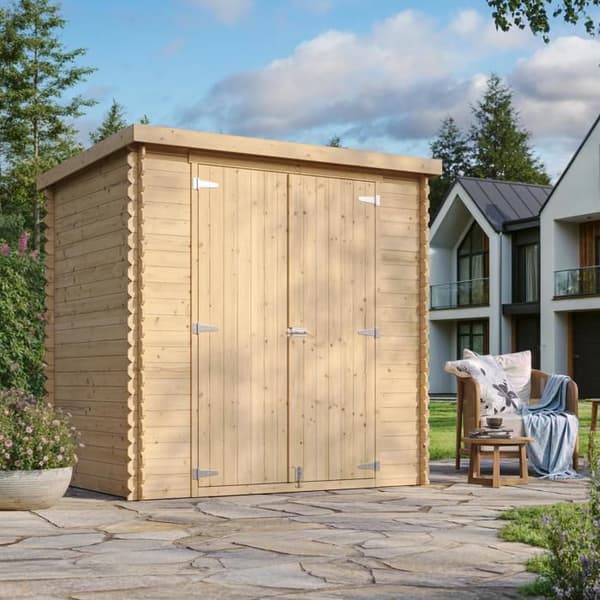 Trädgårdsskjul i trä 2,22 m² – TIMBELA M311C1