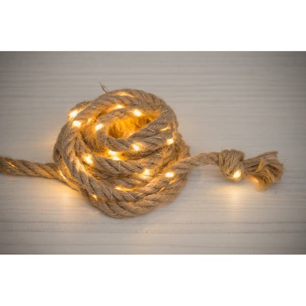 LED solcellsbelysning i rep 3 m / solcellsljusslinga rep / repbelysning utomhus solcell