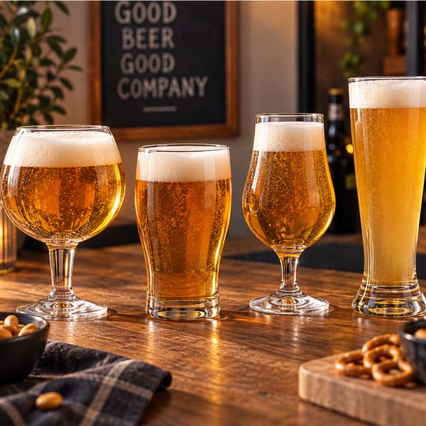Ölglas 4-pack i olika modeller