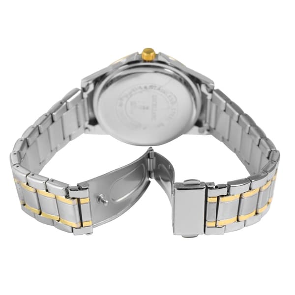 Excellanc Herrklocka med metallänk / armbandsur - Silver/guld/vit
