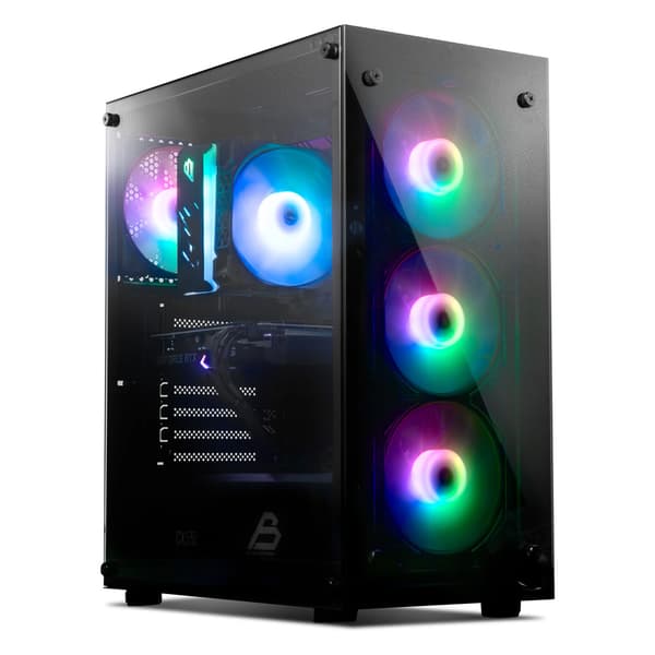 Blackstorm Artemis 205B ATX-chassi / Mid tower-datorchassi / PC-chassi med härdat glas
