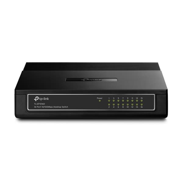 TP-LINK TL-SF1016D 16-portars Fast Ethernet-switch 10/100 Mbit/s