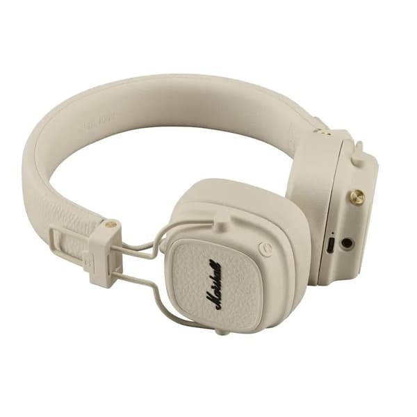 Marshall Major V Bluetooth-hörlurar - creme / trådlösa hörlurar / Bluetooth-headset