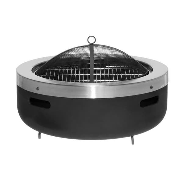Mustang eldstad Burbank / eldstad utomhus / eldfat med gnistskydd / grill eldstad
