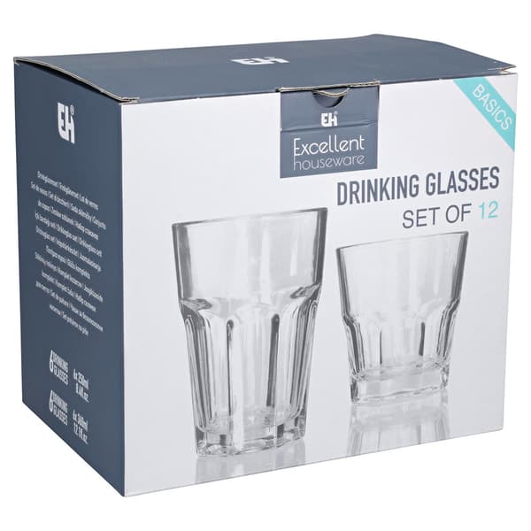 Dricksglas 12-pack (6x250ml + 6x350ml) / Dricksglas / Serveringsglas