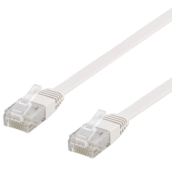 Deltaco U/UTP Cat6 flat patchkabel 3 m / Platt Cat6-nätverkskabel