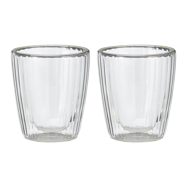 Dubbelväggade kaffe-/teglas 250ml 2-pack / Termoglas / Dubbelväggade kaffeglas