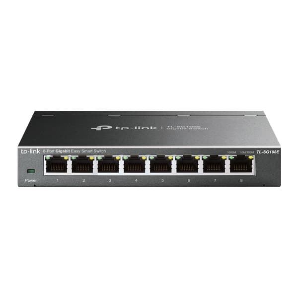 TP-Link TL-SG108E Gigabit-switch 8 portar / Easy Smart-switch / hanterbar nätverksswitch