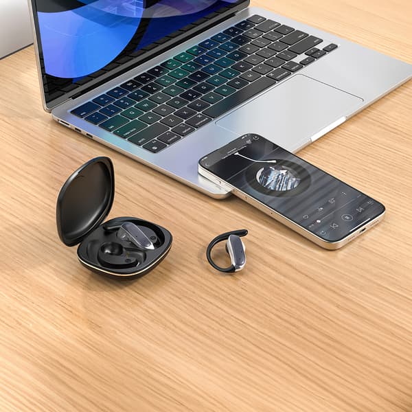 Dudao Bluetooth 5,3 Headset med öronkrokar - Svart