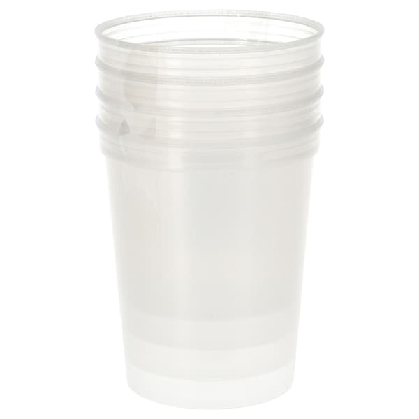 12-pack Dricksglas i plast 500ml - Transparent / Plastglas / Återanvändbara dricksglas