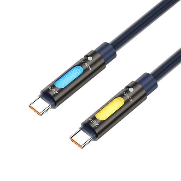 BWOO 240W USB-C-kabel med LED-belysning och aromaterapi - 1,2m