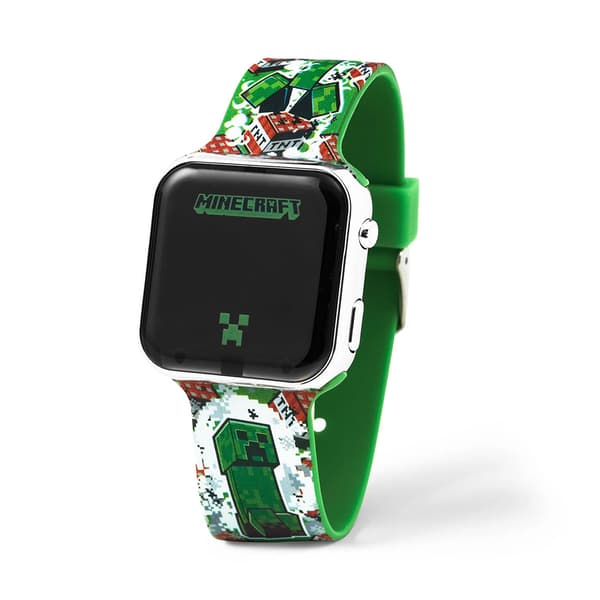 Minecraft LED-klocka för barn / digital barnklocka / armbandsklocka med LED-display