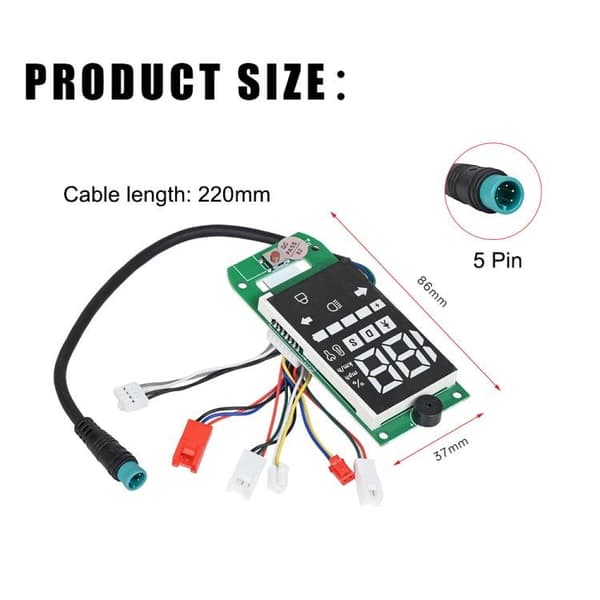 Display med blinkersindikator till Xiaomi 6 Lite / Instrumentpanel / Displayenhet