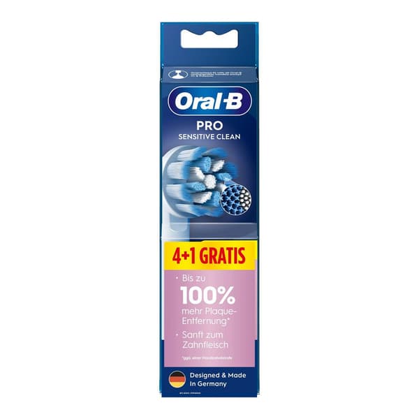 Oral-B PRO Sensitive Clean 4+1 / Borsthuvuden för Oral-B Sensitive Clean / Utbyteshuvuden