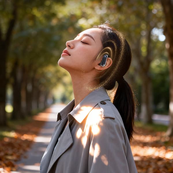 Dudao Bluetooth 5,3 Headset med öronkrokar - Svart