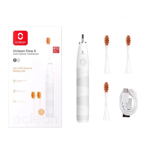 Oclean Flow S 20 Elektrisk Tandborste - Vit