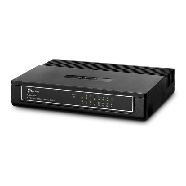 TP-LINK TL-SF1016D 16-portars Fast Ethernet-switch 10/100 Mbit/s