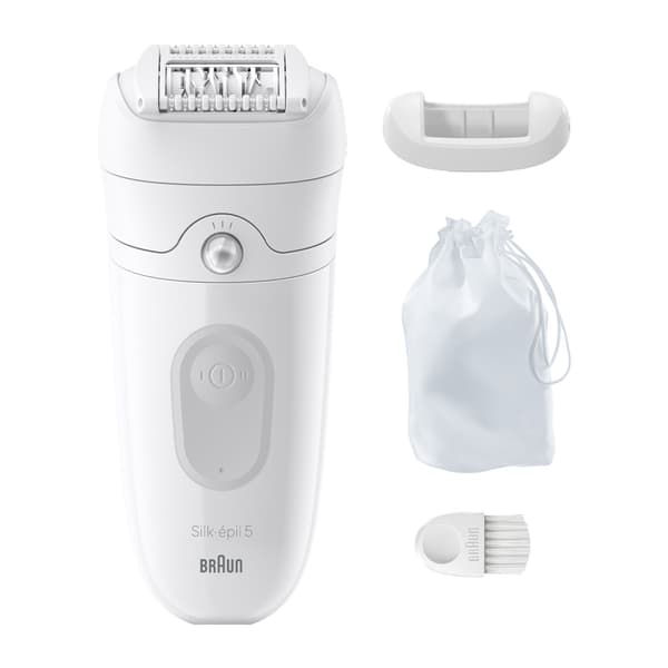 Braun Silk-épil 5 - Vit/Grå / Wet & dry-epilator / Sladdlös epilator