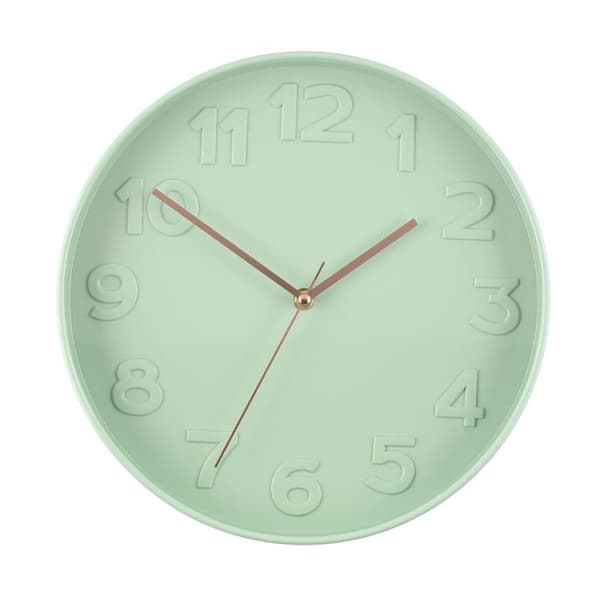 Väggklocka Taranto 30 cm - mintgrön / väggklocka tyst / designklocka vägg / modern väggklocka