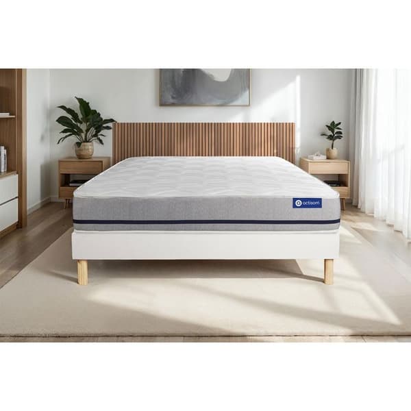 Sängset Madrass Sängbotten 120x200 cm - Vit Sängbotten (i kit) - Actimemo Soft