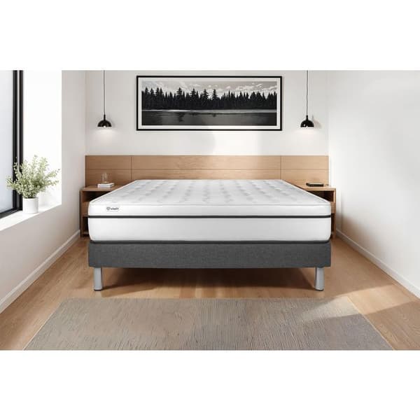 Sengemadras og Sengebund 180x200 cm - Grå Sengebund (i kit) - Vital Spa Grå