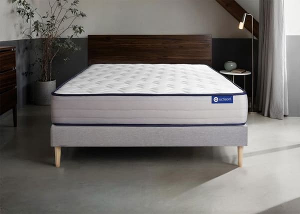 Madrass- och boxspringset 160x220 cm - Actiflex Form - Boxspringkit Grå
