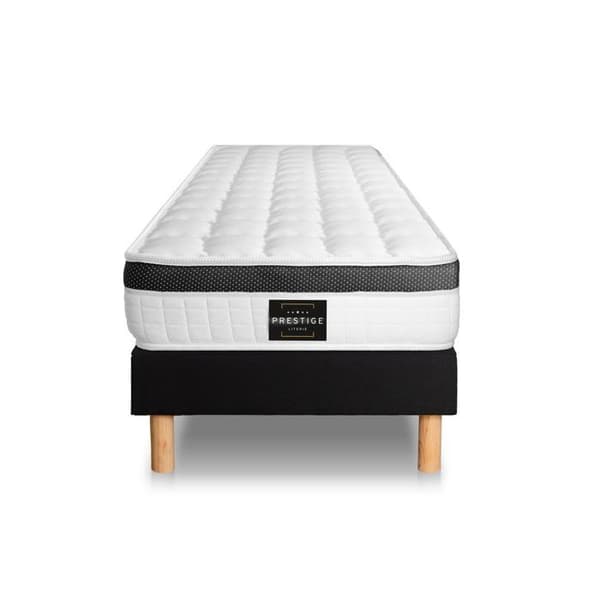 Superior Set 90 x 190 cm Svart Kit Boxspring
