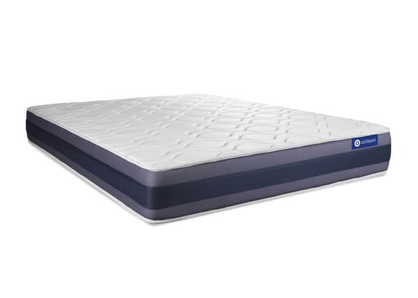 Madrass- och boxspringset 150x190 cm - Actimemo Morpho - Grå boxspringkit