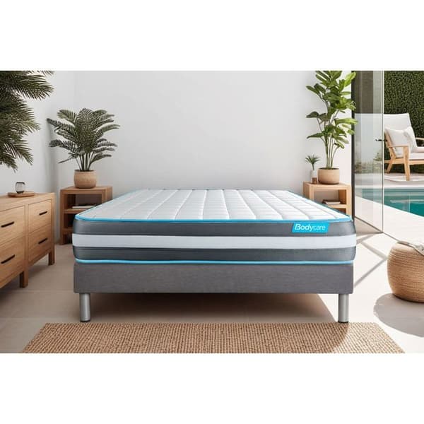 Bodyform Memory Foam 90x200 Boxspringmadrassset - BODY CARE - Fast - Grå