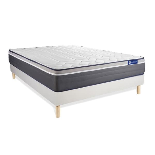 ACTISOM - Madrass och sängram Actimemo Plus 200x200 - Memoryskum - 7 zoner