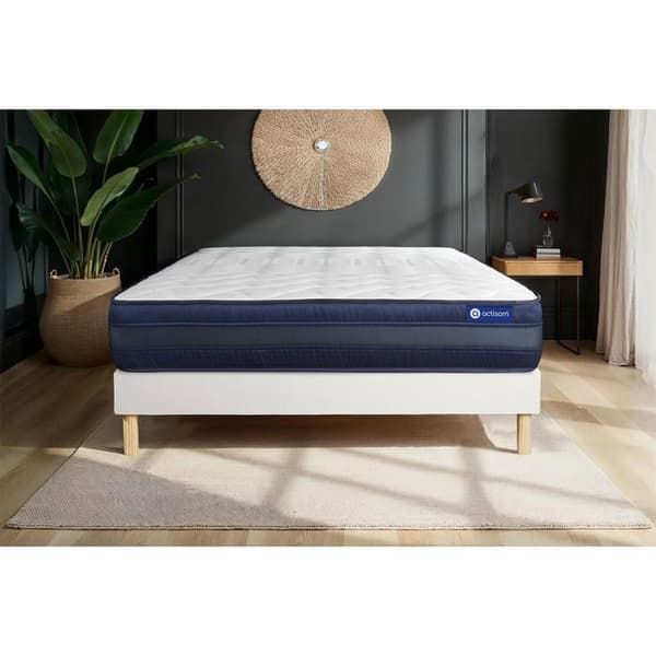 Sängset Madrass Sängbotten 80x200 cm - Vit Sängbotten (i kit) - Actimemo Tech