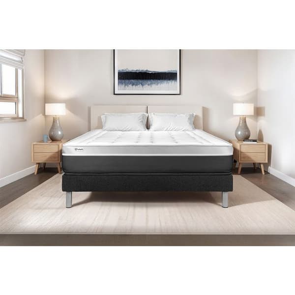 Sengemadras og Sengebund 120x190 cm - Sort Sengebund (i kit) - Vital Soft Sort
