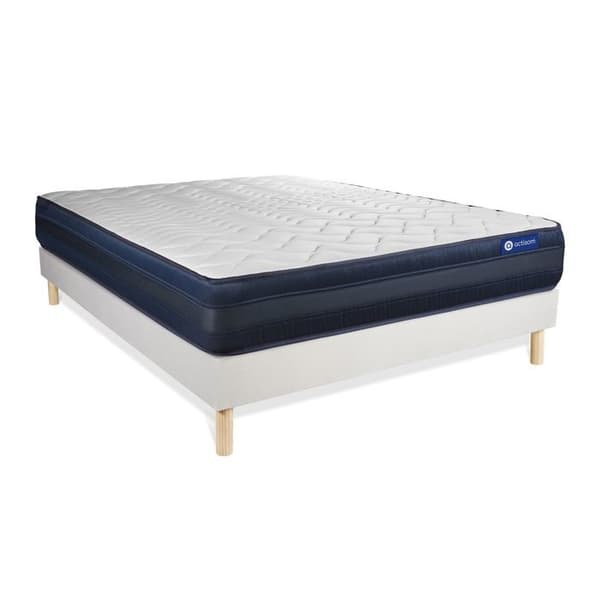 Sängset Madrass Sängbotten 140x190 cm - Vit Sängbotten (i kit) - Actimemo Tech
