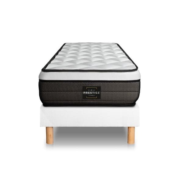 Svitset 90 x 190 cm Vitt Kit-bas
