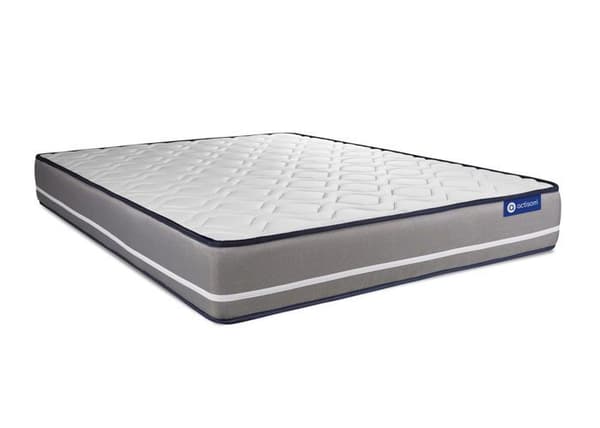 Madrass- och boxspringset 140x220 cm - Actimemo Pur - Boxspringkit Grå
