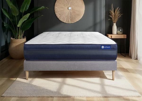 Madrass- och boxspringset 150x200 cm - Actiflex Tech - Boxspringkit grå