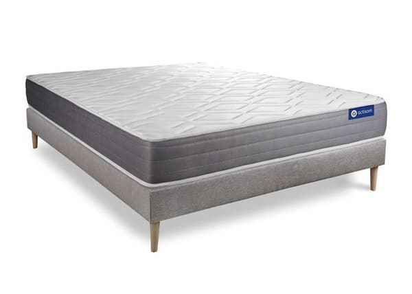 Madrass- och boxspringset 130x200 cm - Actimemo Dream - Boxspringkit Grå