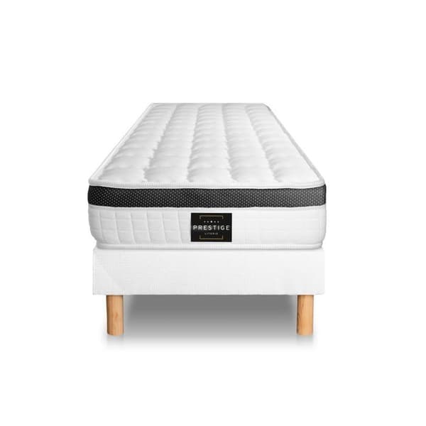 Ensemble Supérieur 90 x 190 cm sängram Kit Vit