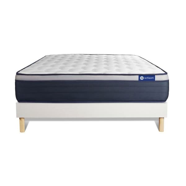 Sängset Madrass Sängbotten 140x190 cm - Vit Sängbotten (i kit) - Actimemo Max