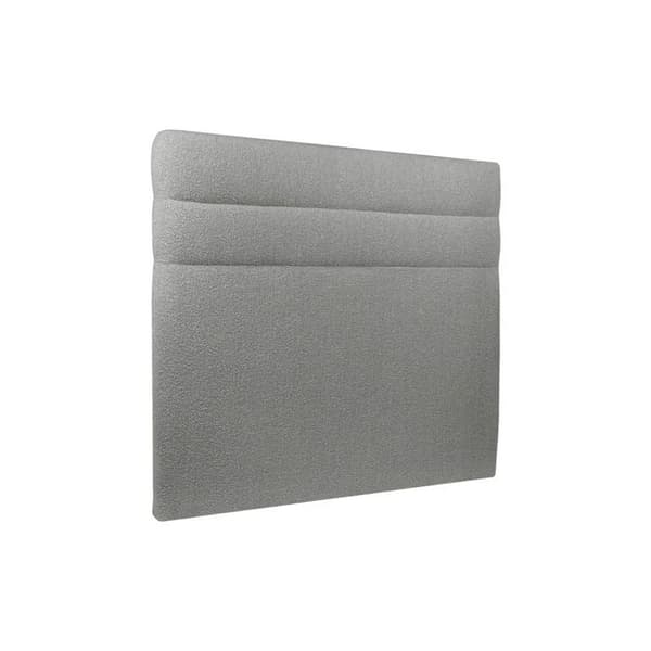 Säng - Grå - 140x200cm - Massivt trä - Boucle-linjer