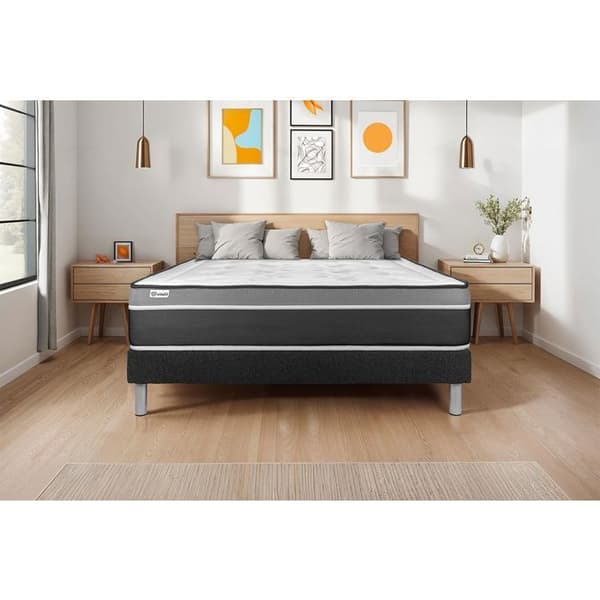 Sengestel KIT VITAL'SOM Sort 140 x 200 cm