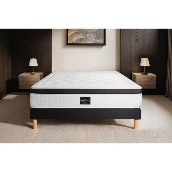 Ensemble Privilège 90 x 190 cm sängram Kit Svart