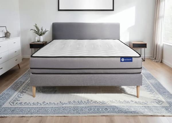 Madrass- och boxspringset 150x190 cm - Actiflex Night - Boxspringkit Grå