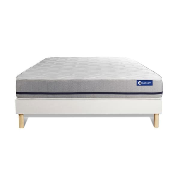 Sängset Madrass Sängbotten 120x190 cm - Vit Sängbotten (i kit) - Actimemo Soft